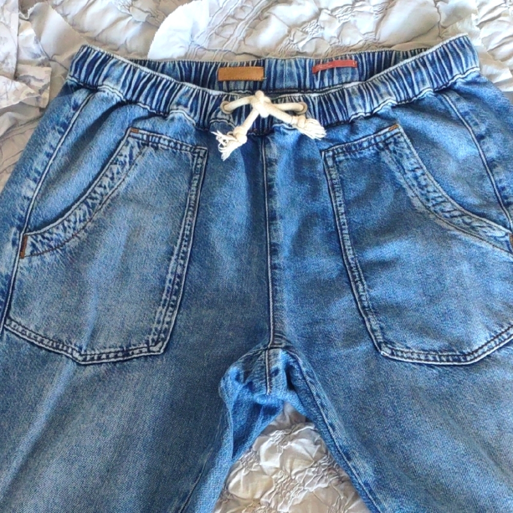 Pilcro Blue Denim Jogger Pants